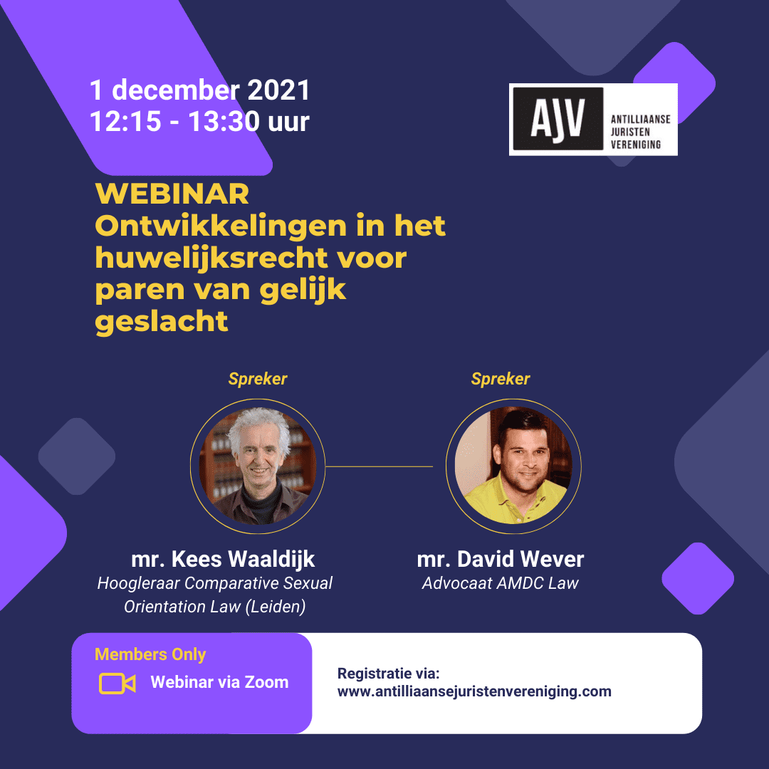 Webinar Huwelijksrecht voor paren van gelijk geslacht