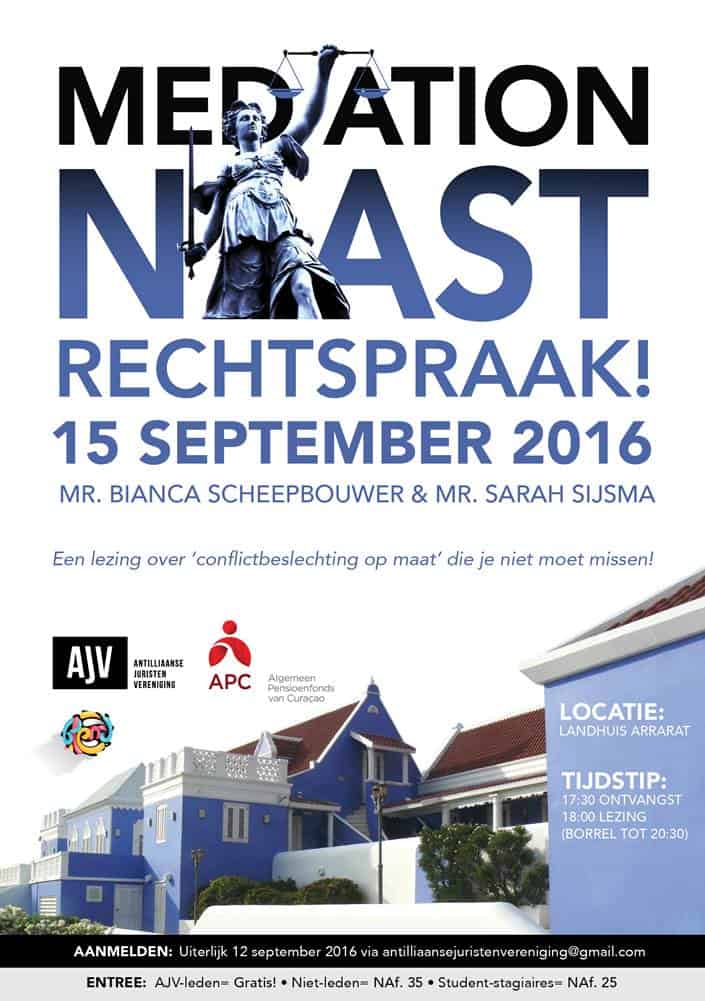 Lezing: Mediation naast rechtspraak!
